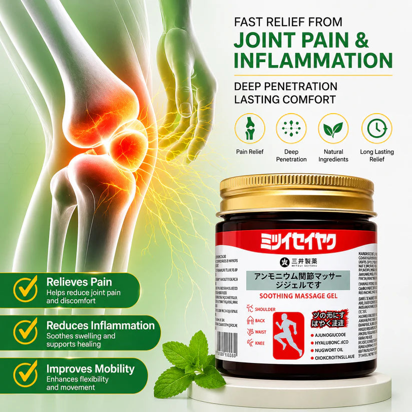 Japanese Massage Gel For Joint & Muscle Pain Relief - Buy 1 Get 1 Free (Pack of 2)